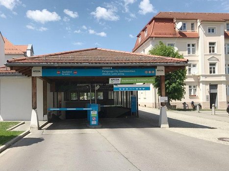 Parkgarage City Sparkassenhaus Füssen Einfahrt 2 Parkgarage City Sparkassenhaus-2