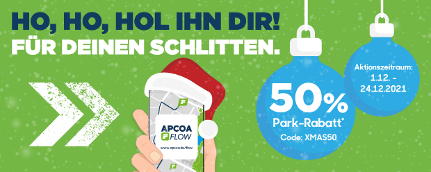 APCOA FLOW XMAS Promo Aktion
