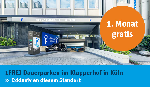 APCOA Angebot 1Frei Dauerparken Köln